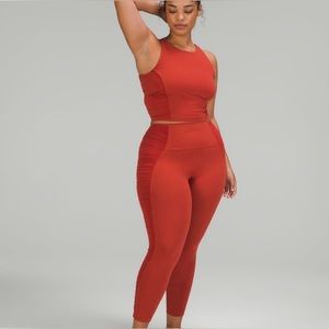 Lululemon Align™ High-Rise Pant 25" Ruched special edition Cayenne‎ size 4